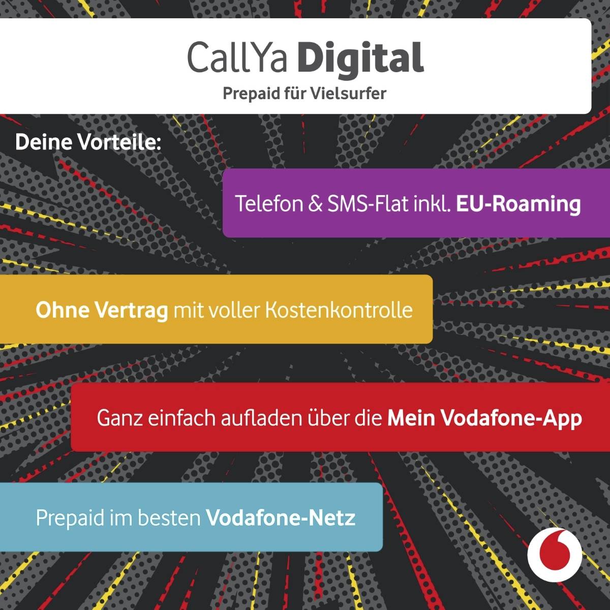 Vodafone Prepaid-Karte ohne Vertragsbindung