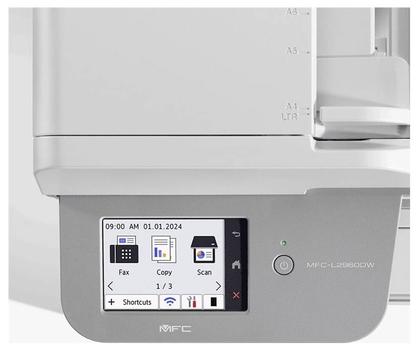 Brother MFC-L2960DW Multifunktionsdrucker Laser Schwarz-Weiß A4 Drucker, Scanner, Kopierer Duplex, LAN, USB, WLAN