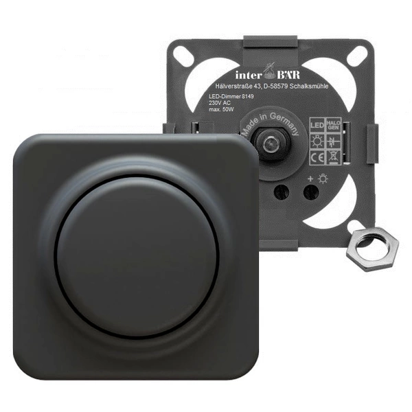 InterBär 8149-004.01 Möbeleinbau-Dimmer Schwarz InterBär 8149-004.01 Möbeleinbau-Dimmer Schwarz