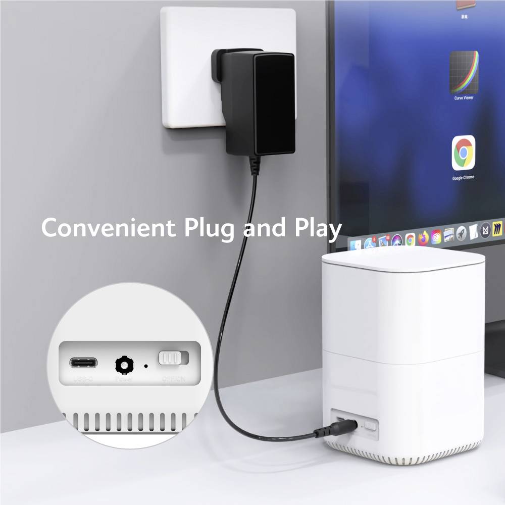 Akasa DuoDock MX M.2 SSD-Gehäuse USB-C® (USB 3.2 Gen 2) 10 GBit/s M.2 PCIe NVMe 2242, 2260, 2280 AK-DK09U3-WHCMV2