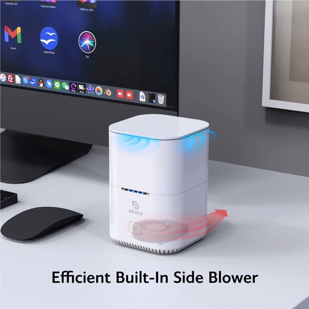 Akasa DuoDock MX M.2 SSD-Gehäuse USB-C® (USB 3.2 Gen 2) 10 GBit/s M.2 PCIe NVMe 2242, 2260, 2280 AK-DK09U3-WHCMV2