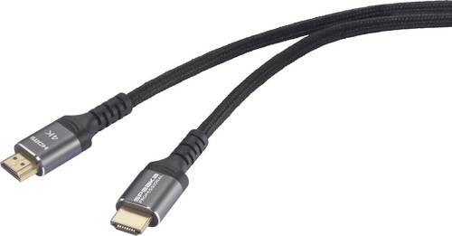 SpeaKa Professional HDMI Anschlusskabel HDMI-A Stecker 5.00 m Schwarz SP-13125616 4K UHD HDMI-Kabel