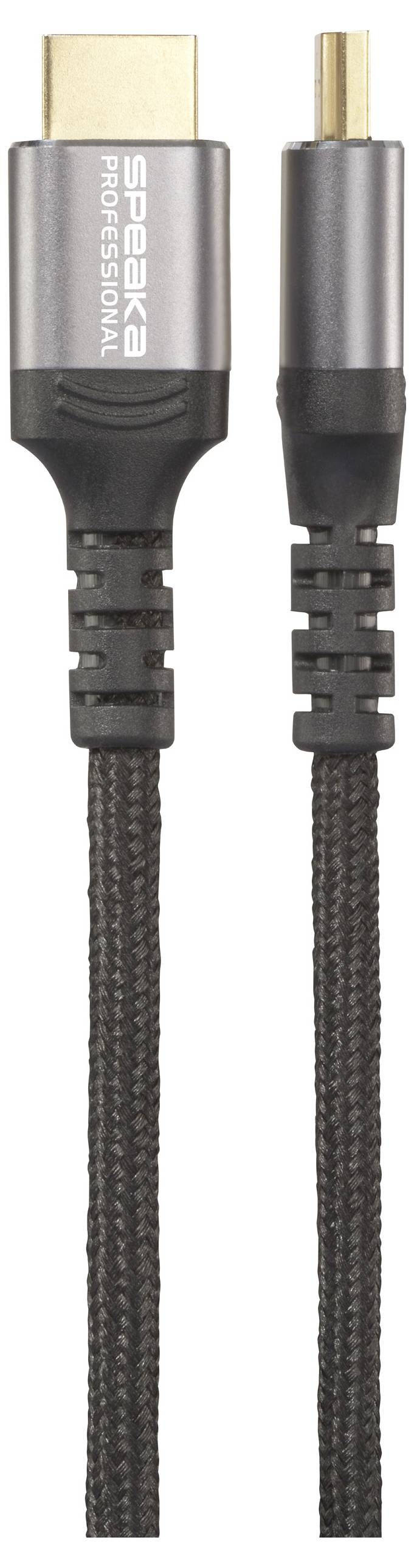 SpeaKa Professional HDMI Anschlusskabel HDMI-A Stecker, HDMI-A Stecker 0.50 m Schwarz SP-13125620 8