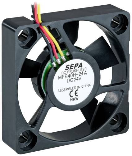 SEPA MFB40H24A-001 Axiallüfter 24 V/DC 11.28 m³/h (L x B x H) 40 x 40 x 10 mm