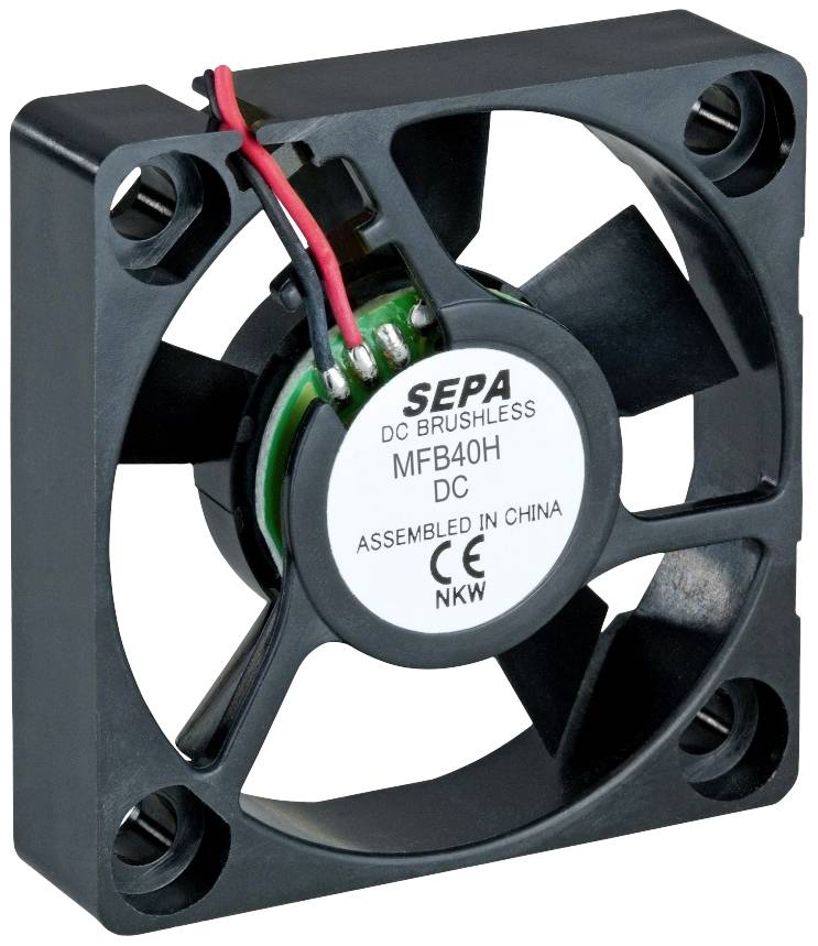 SEPA MFB40H12L-003 Axiallüfter 12 V/DC 7.08 m³/h (L x B x H) 40 x 40 x 10 mm