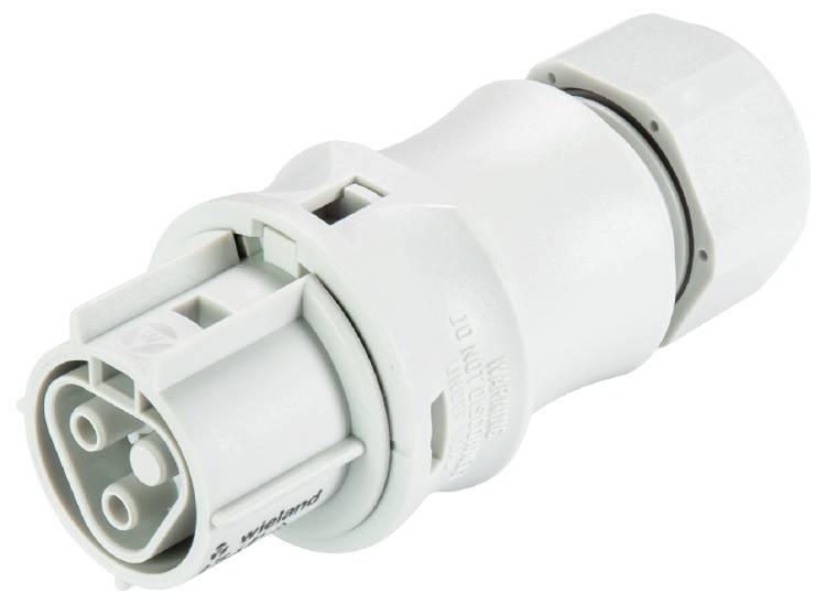 Elektrischer Steckeradapter, zylindrische Form, mit drei Steckplätzen, weiße Farbe, Kunststoffgehäuse.用于Verbindung和Spannungsübertragung.