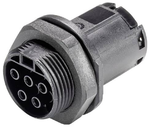 Steckverbinder mit mehreren Pins, geeignet für elektronische Verbindungen, robustes Design zur industriellen Nutzung.