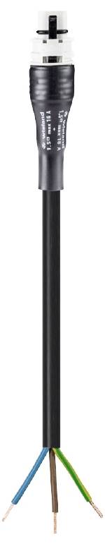 'Sunchat' E27 LED-Lampe Kabel mit offenen Drahtenden in Schwarz.