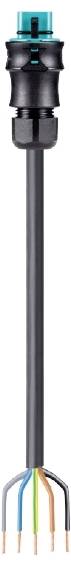 Wieland Electric 96.452.50B4.6 Anschlussleitung Schwarz