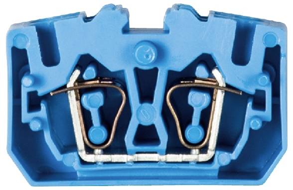Wieland Electric 39.703.0253.6 Durchgangsklemme Federzuganschluss Blau 100St.