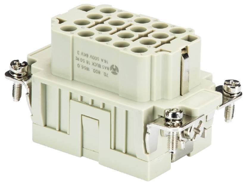 Wieland Electric 70.800.1856.0 Buchseneinsatz Gesamtpolzahl 18 5St.