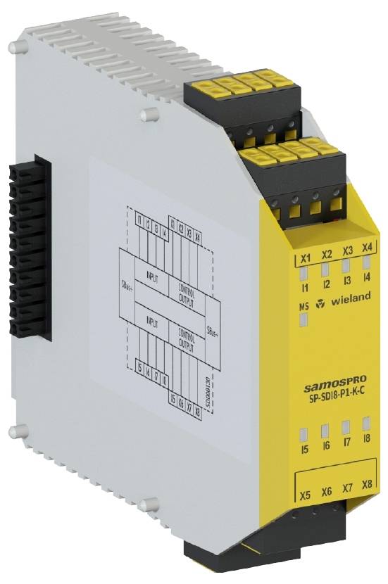Wieland Electric R1.190.0060.0 SP-SDI8-P1-K-C DC 24V I/O-Modul Federkraftklemme