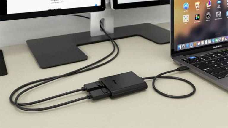 I-tec USB Adapter [1x USB-C® - 2x DisplayPort] USB C auf Dual DisplayPort 0.3m