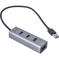 I-tec USB 3.0 Metal HUB 4 port Passive USB-Kombi-Hub Grau I-tec USB 3.0 Metal HUB 4 port Passive USB-Kombi-Hub Grau