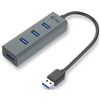 I-tec USB 3.0 Metal HUB 4 port Passive USB-Kombi-Hub Grau I-tec USB 3.0 Metal HUB 4 port Passive USB-Kombi-Hub Grau
