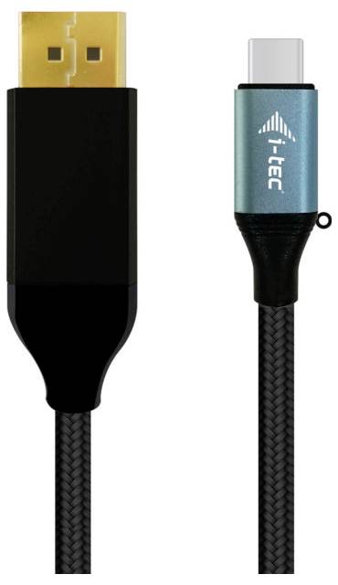 I-tec Anschlusskabel USB-C® Stecker, DisplayPort Stecker 1.5m Schwarz C31CBLDP60HZ USB-C®-Displaykabel