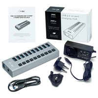 I-tec USB 3.0 Charging HUB 10 Port USB-Kombi-Hub Grau I-tec USB 3.0 Charging HUB 10 Port USB-Kombi-Hub Grau