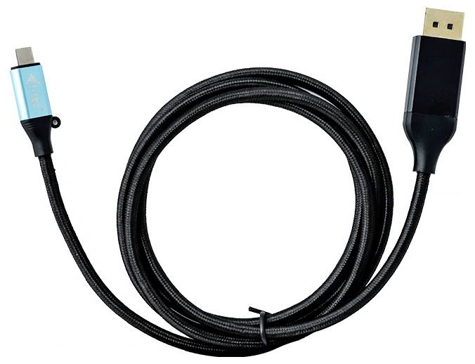 I-tec Anschlusskabel USB-C® Stecker, DisplayPort Stecker 2m Schwarz C31CBLDP60HZ2M USB-C®-Displaykabel