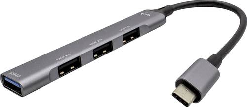 I-tec C31HUBMETALMINI4 USB-Hub 4 Port USB-A USB 3.1 Gen1 5 GBit/s USB-C Metal HUB 4 Port pass