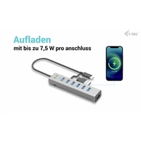 I-tec USB-C Charging Metal HUB 7 Port USB-Kombi-Hub Grau I-tec USB-C Charging Metal HUB 7 Port USB-Kombi-Hub Grau