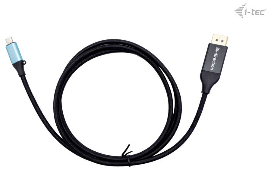 I-tec Anschlusskabel USB-C® Stecker, DisplayPort Stecker 1.5m Schwarz C31CBLDP8KBIDIR USB-C®-Displaykabel