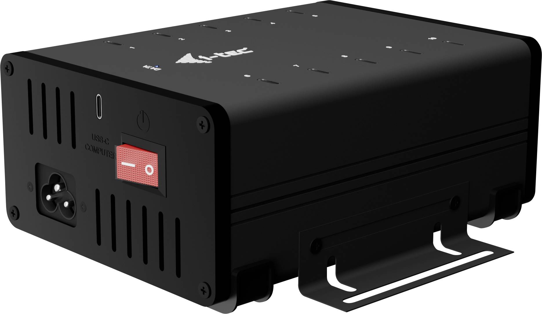 I-tec USB-C/USB-A Charging HUB 10 Port USB-Kombi-Hub Schwarz