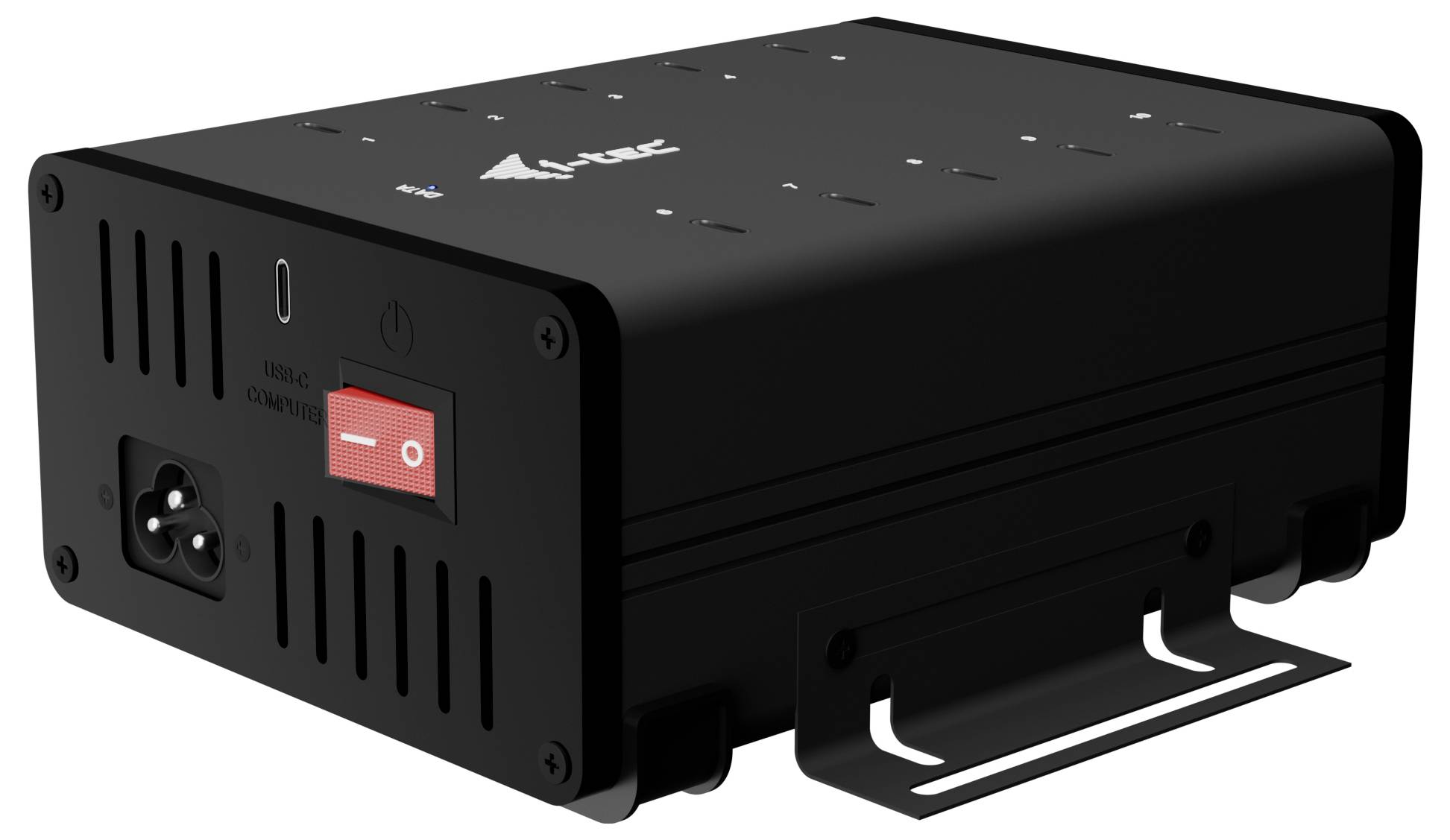 I-tec USB-C/USB-A Charging HUB 10 Port USB-Kombi-Hub Schwarz