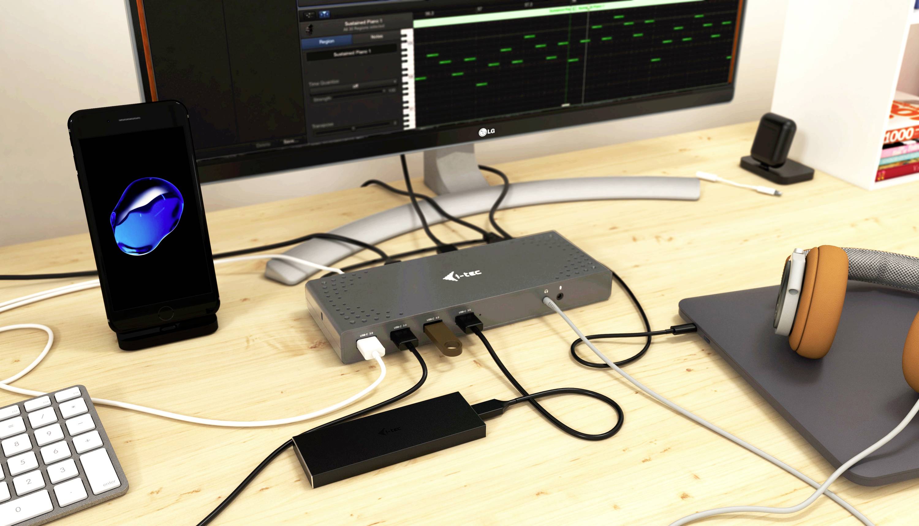 I-tec USB-C® Dockingstation USB 3.0/USB-C 5K Dualdock