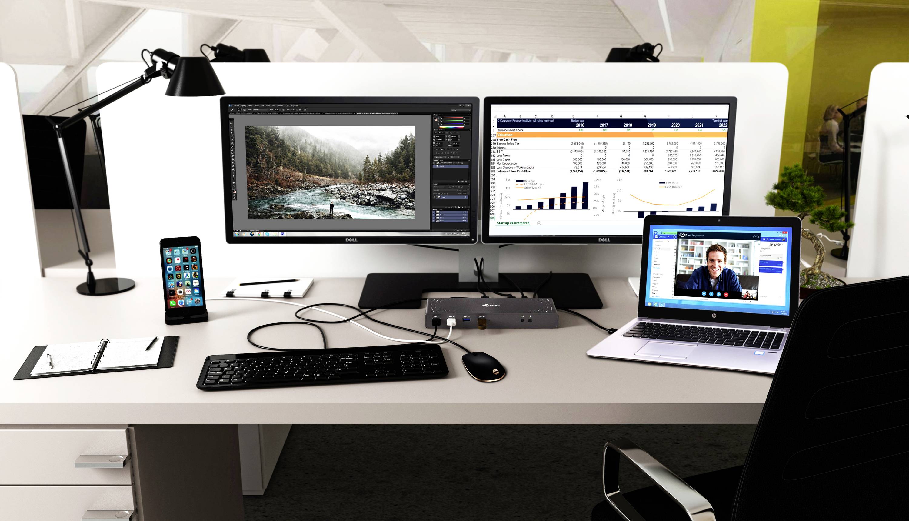 I-tec USB-C® Dockingstation USB 3.0/USB-C 5K Dualdock