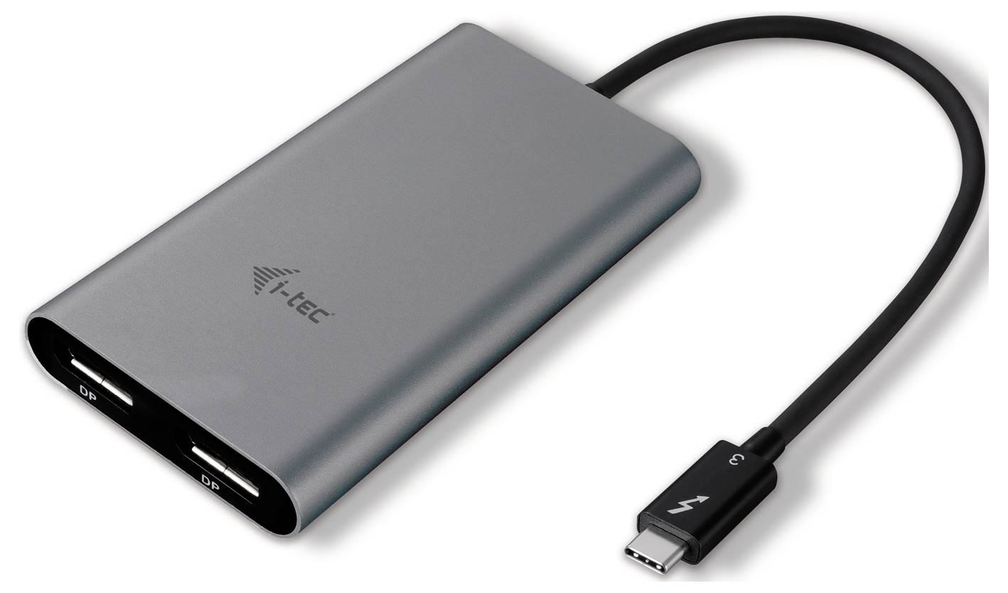 I-tec Thunderbolt™ 3 Adapter [1x Thunderbolt 3 - 2x DisplayPort] THUNDERBOLT 3 Dual DP VideoAdapter 0m