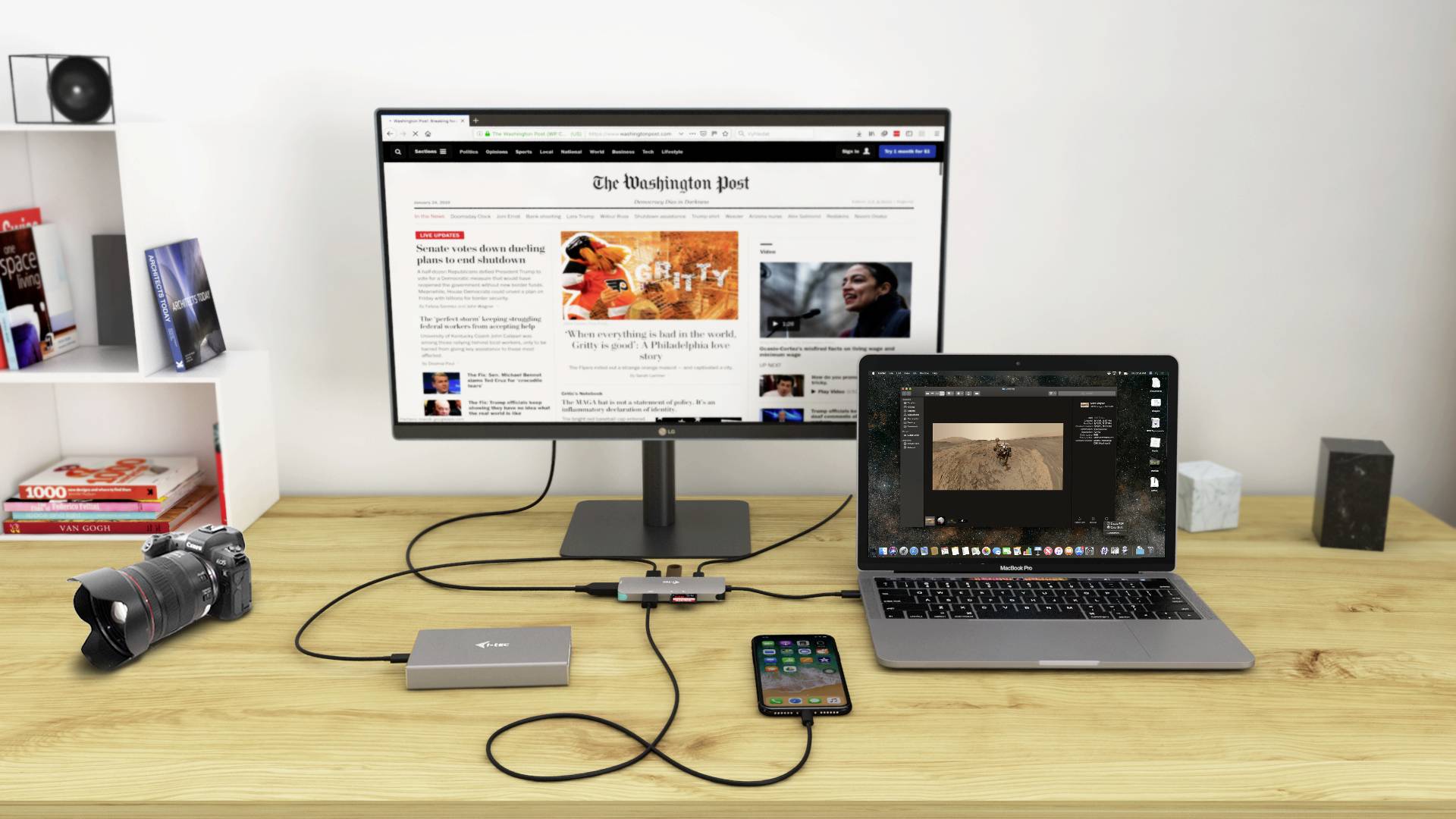 I-tec USB-C® Dockingstation USB C MetalNanoDock 4K HDMI+PD 60W