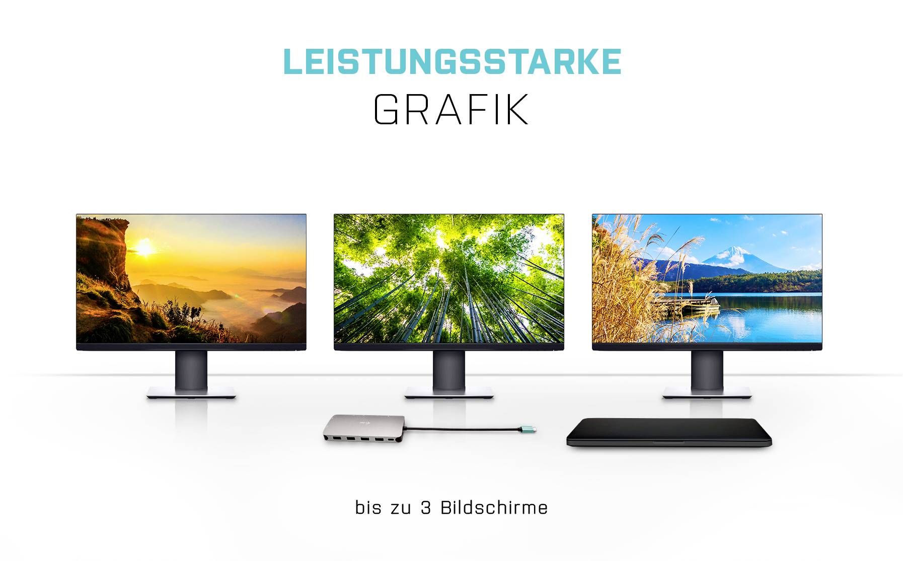 I-tec USB-C® Dockingstation USB-C Metal Nano Dock 3xDisplay+PD