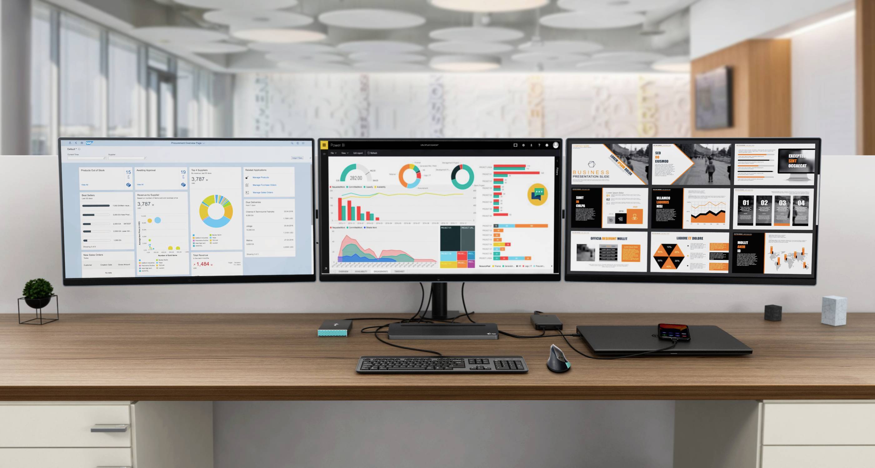 I-tec USB-C® Dockingstation USB-C Metal Dock 3xDisplay+PD