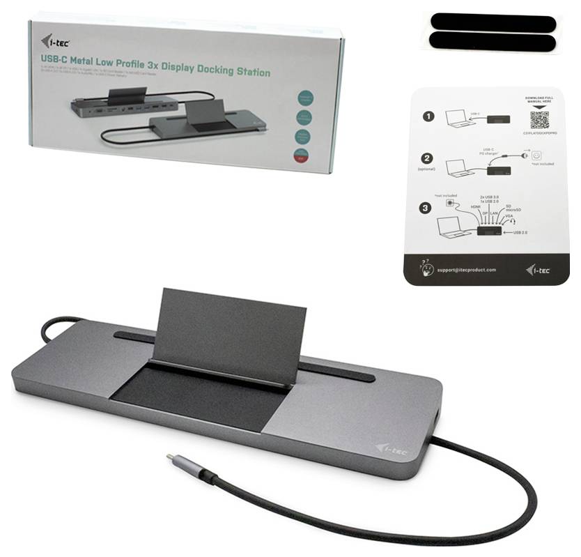 I-tec USB-C® Dockingstation USB-C Metal Dock 3xDisplay+PD