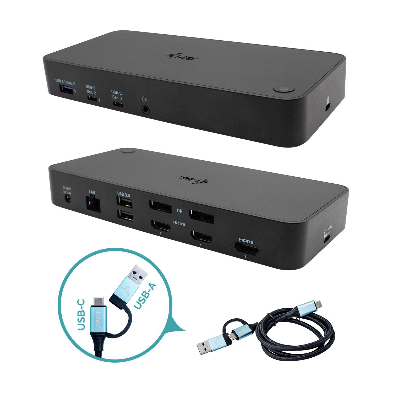 I-tec USB-C® Dockingstation USB 3.0/USB-C/Thunderbolt 3x 4K DS