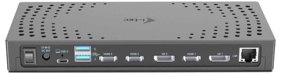 I-tec USB-C® Dockingstation USB3.0/USB-C/TB 3x4K Dock G2 PD100
