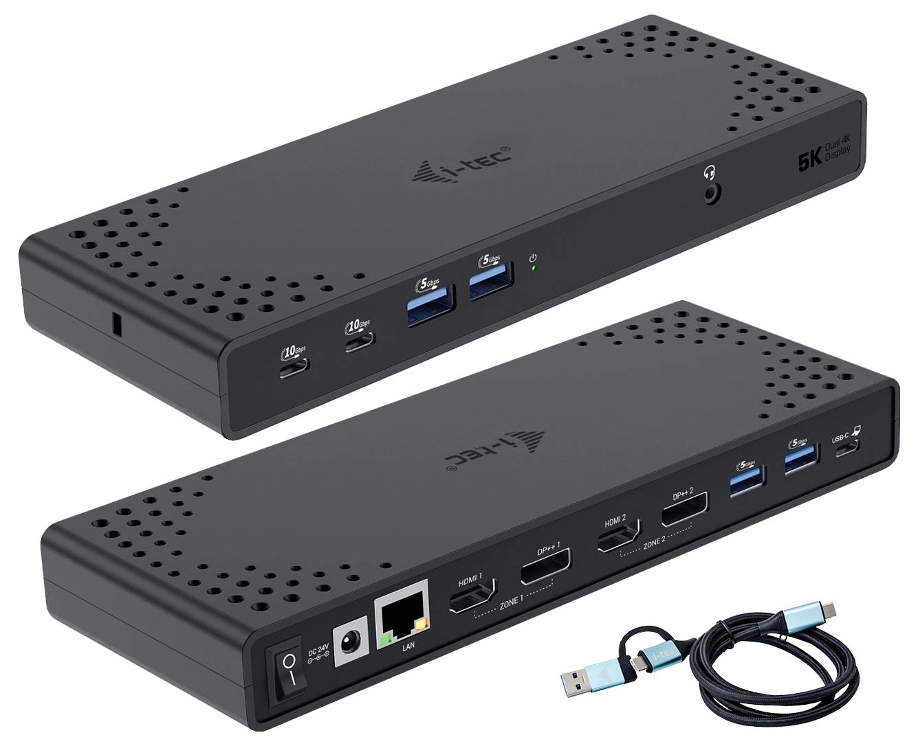 I-tec USB-C® Dockingstation USB3.0/USB-C/Thunderbolt DualDS+PD
