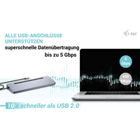 I-tec USB-C® Dockingstation USB-C Metal Ergonomic 4K 3x Disply I-tec USB-C® Dockingstation USB-C Metal Ergonomic 4K 3x Disply