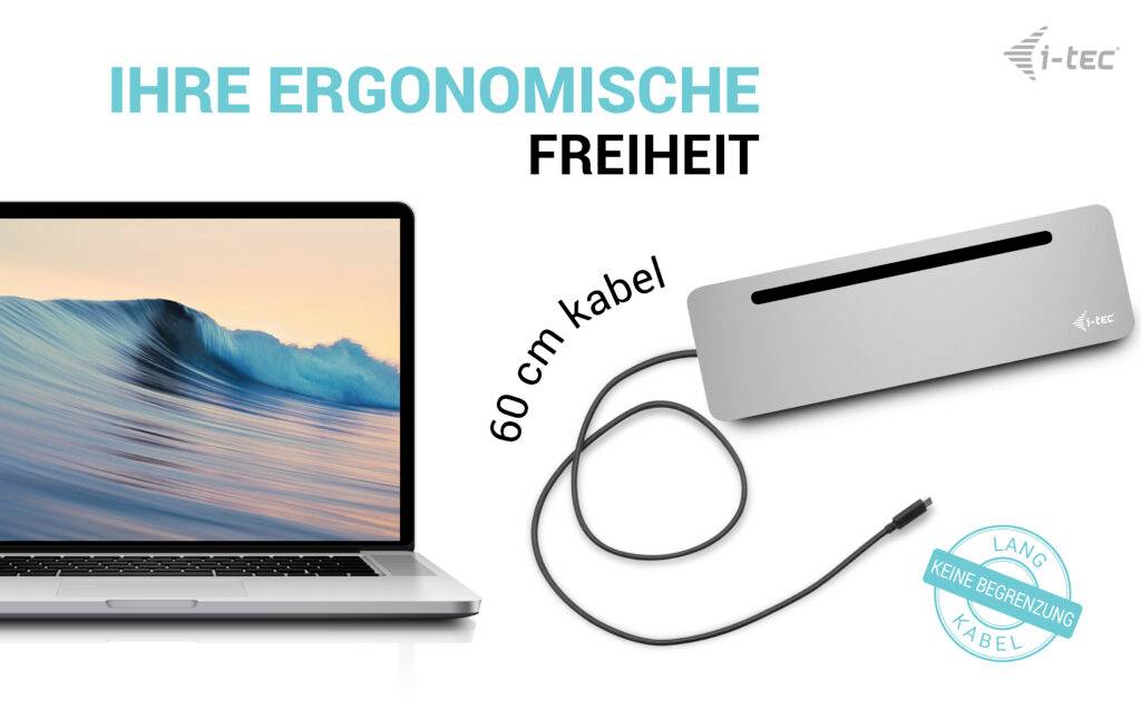 I-tec USB-C® Dockingstation USB-C Metal Ergonomic 4K 3x Disply