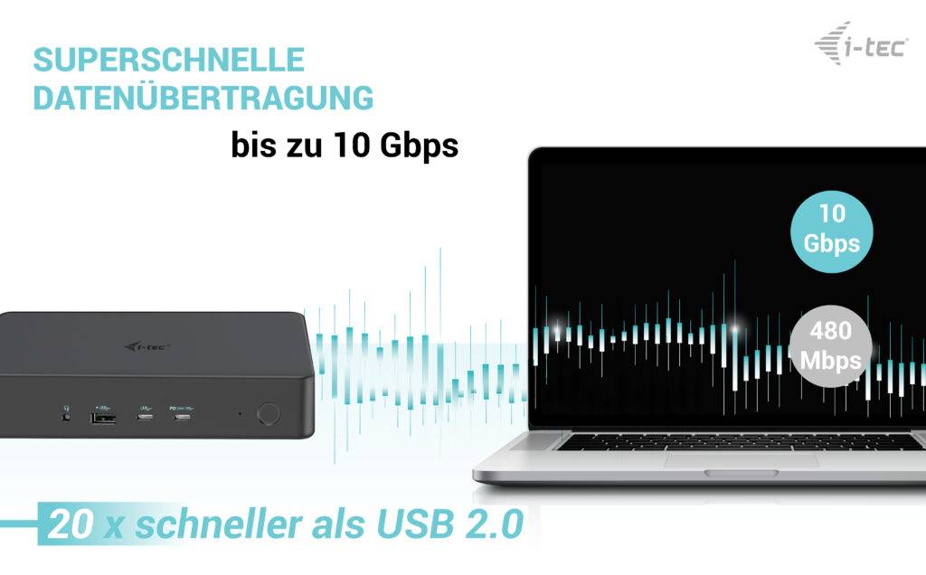 I-tec USB-C® Dockingstation USB3.0/USB-C/TB 2x4K Pro Dock