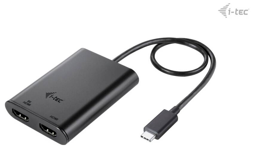 I-tec USB Adapter [1x USB-C® - 2x HDMI®] USB C auf Dual HDMI 4K/60Hz 0.3m