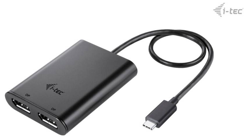 I-tec USB Adapter [1x USB-C® - 2x DisplayPort] USB C auf Dual DPI 4K/60Hz