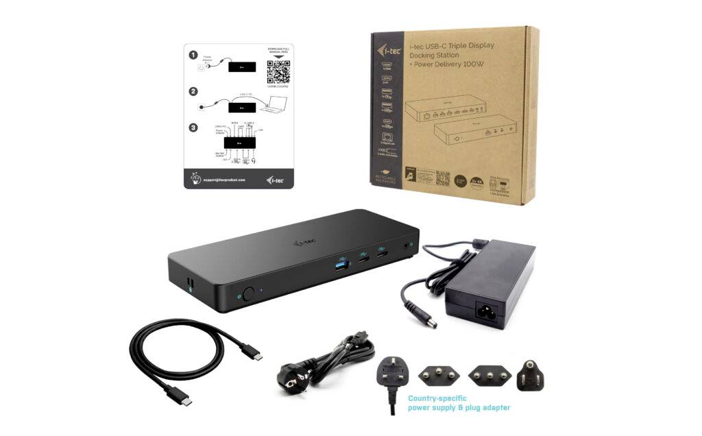 I-tec USB-C® Dockingstation USB-C Triple 4K DS Gen2 PD 100W