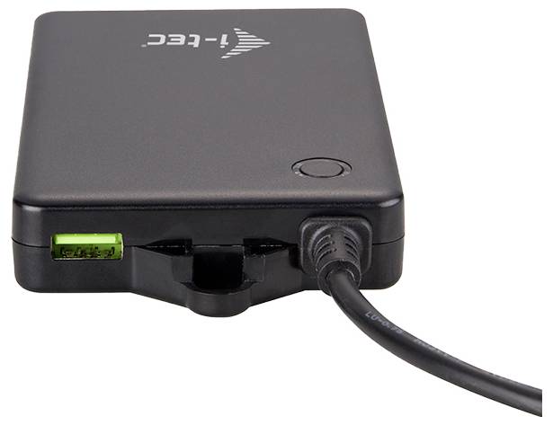 I-tec Built-in Desktop Fast Charger USB Ladegerät 96W 2x USB-A, 1x USB-C® Quick Charge 3.0, USB PD Schwarz Innenbereich