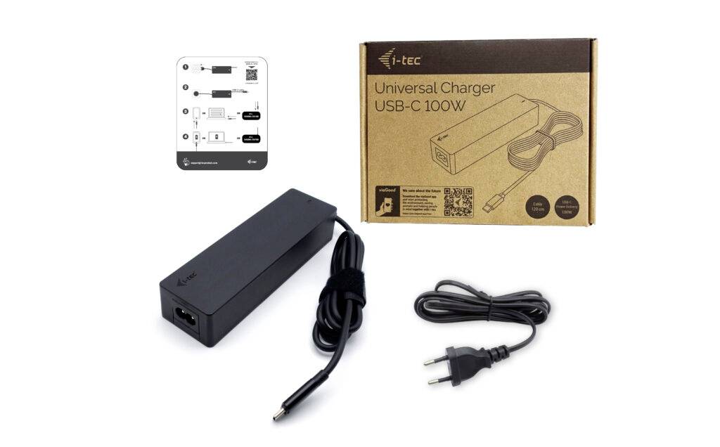 I-tec Universal Charger USB-C PD3.0 100W Notebook-Netzteil 100W 5 V, 9 V, 12 V, 15 V, 20V 5A