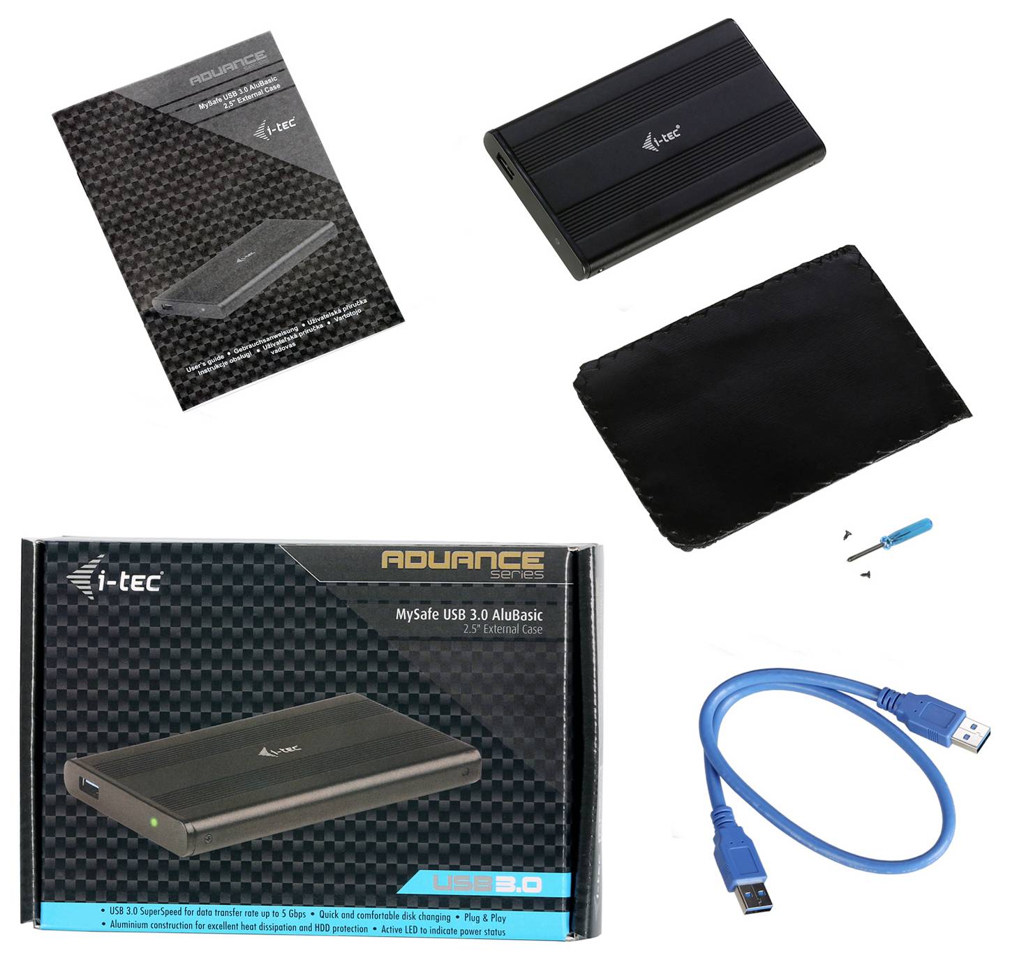 I-tec MYSAFEU312 SATA-Festplatten-Gehäuse USB