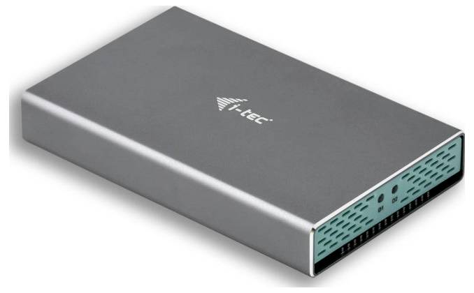 I-tec MySafe Dual M.2 SSD-Gehäuse USB-C® (USB 3.1 Gen 2) 10 GBit/s M.2 SATA 2280 CAMYSAFEDUALM2