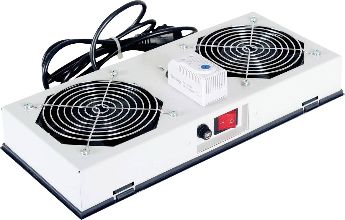 Roline 26.21.0019 19 Zoll Netzwerkschrank-Lüfter Grau