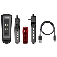 Osram Automotive Fahrradbeleuchtung Set RACE 100 SET LED akkubetrieben Schwarz Osram Automotive Fahrradbeleuchtung Set RACE 100 SET LED akkubetrieben Schwarz