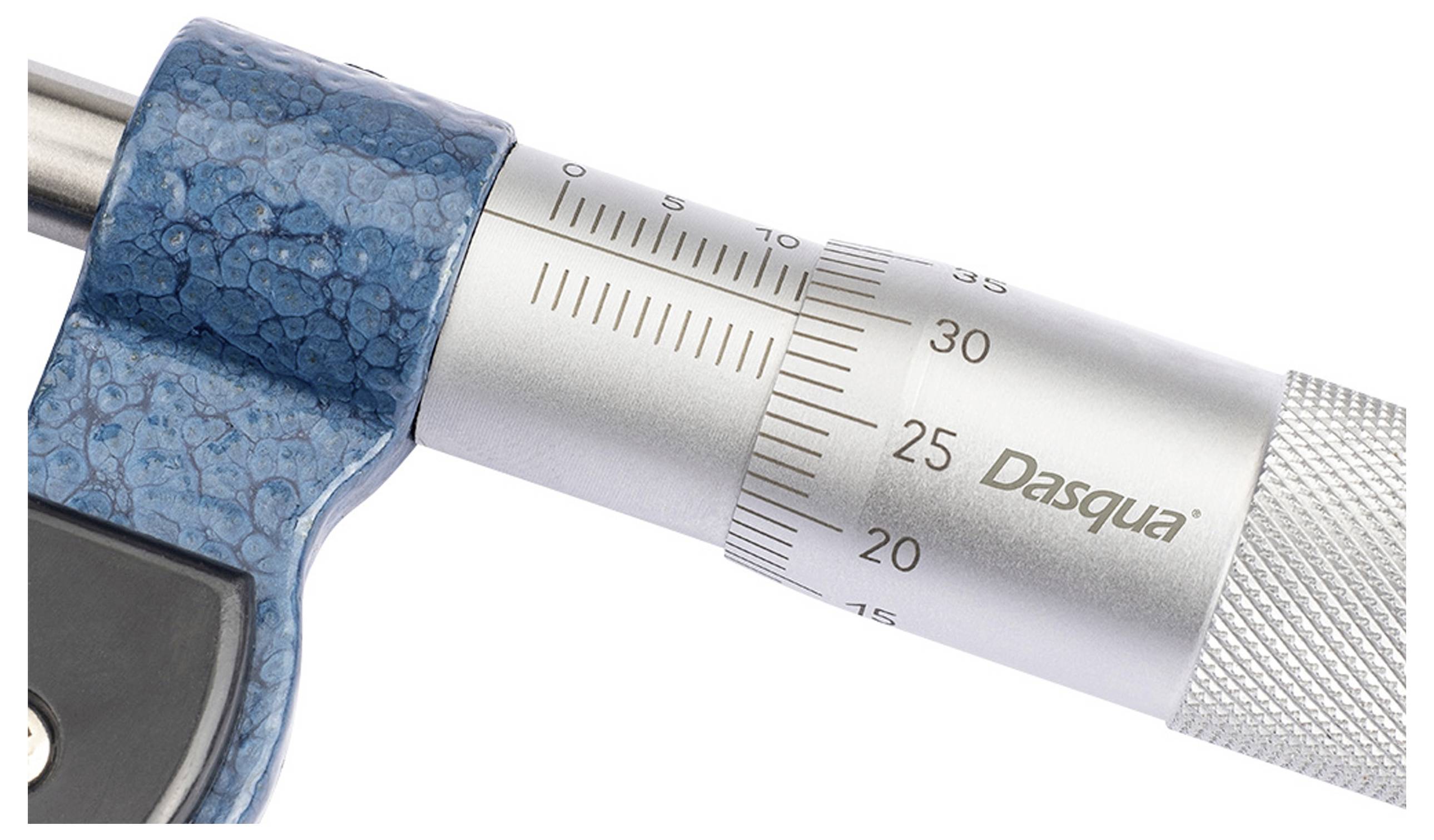 Dasqua 4111-8102 Scheibenmikrometer mit Kontrollmaß 0 - 25 mm DIN 863